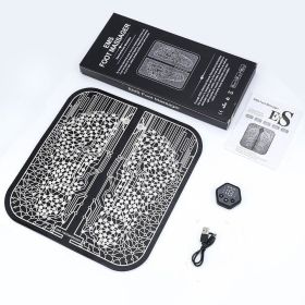 EMS Pulse Intelligent Sole Massage Pad (Option: Black-Color box packaging-USB)