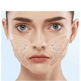 Microcrystal Texture Stickers Eliminate Lifting And Tightening Anti-wrinkle Light Fine Lines Facial Mask (Option: French Pattern Stickerspairs)