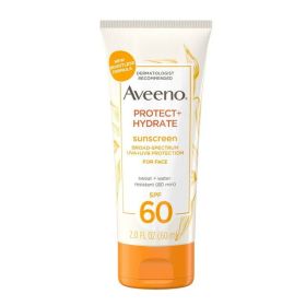 Aveeno Protect + Hydrate Face Sunscreen Lotion with SPF 60, 2.0 fl oz