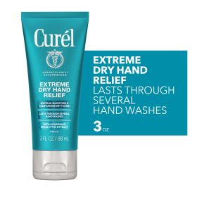 Curel Extreme Dry Hand Healing Hand Cream with Eucalyptus Extract, 3 fl oz
