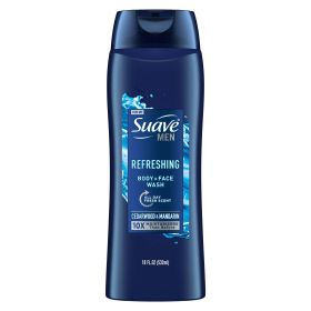 Suave Men Face & Body Wash, Refreshing, 18 oz