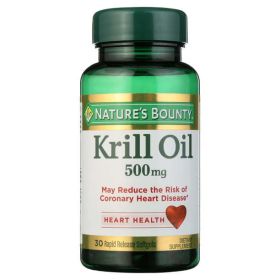 Nature's Bounty Krill Oil Softgels;  500 mg;  30 Count