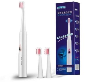 Toothbrush for Adults Toothbrush Cross Action Teeth Brush Battery Teeth Whitening Brush with Replacement (Color: 2, size: M)