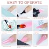 Fingernail Gel Polish Products Set Manicure Cuticle Pusher Tips Finger Extend Mold Glue Poly Nail Accessories Art Brush Tool Kit